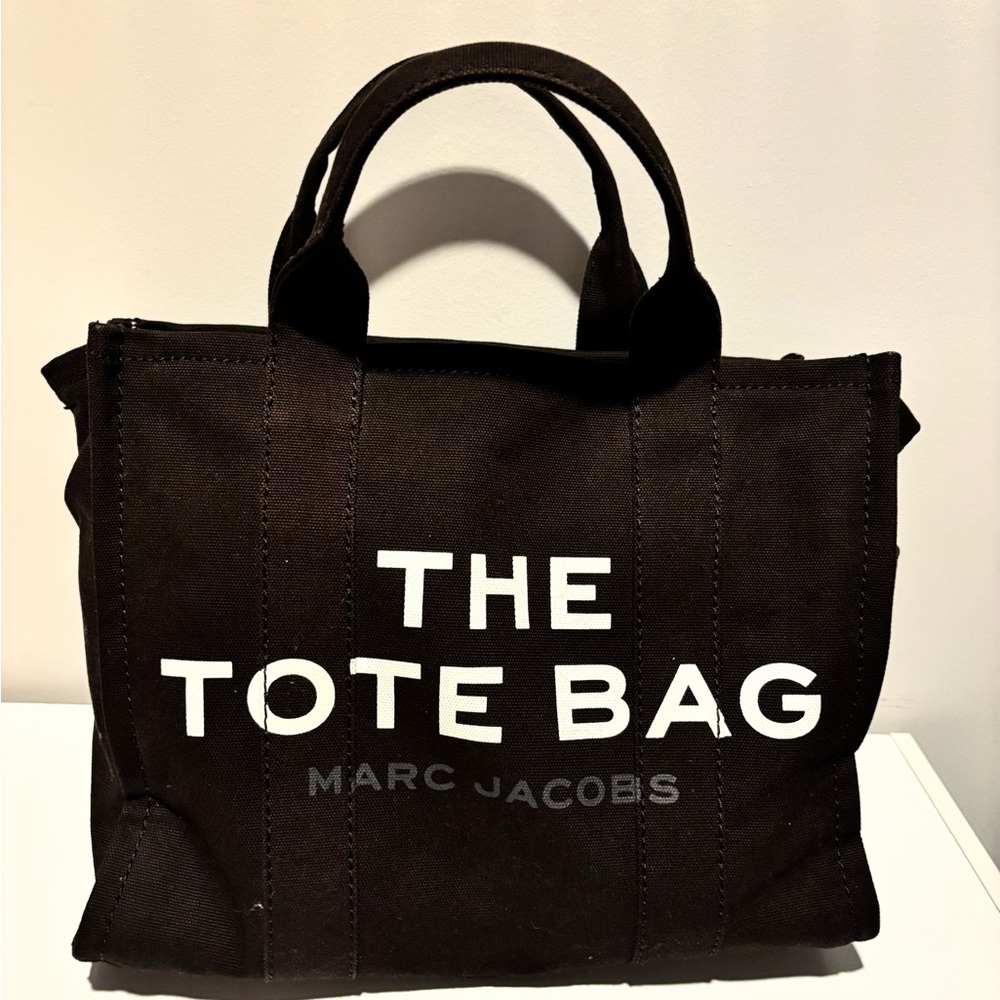 Marc Jacobs Black Canvas Tote Bag